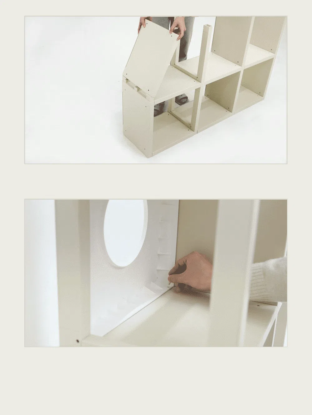 [NEW신상][무료배송] 큐빅스펫 계단형 숨숨집 6단 캣타워 3X3+ 커버 세트 6color  +스크래쳐1장 포함 48번째