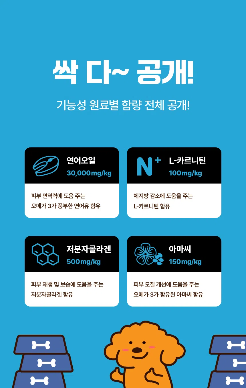 [신상특가] [무료배송] 데이스포 독 아이케어 스킨앤밸런스 피부건강 사료 5kg 21번째