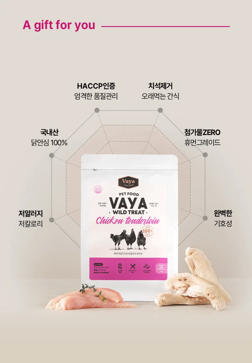 [NEW신상] [무료배송] 바야 와일드트릿 동결건조 닭안심 80g 6번째
