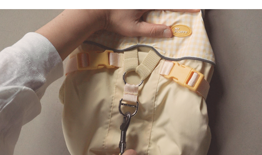 [NEW신상][무료배송] 마이플러피 쳌쳌 밴드 하네스패딩 4번째