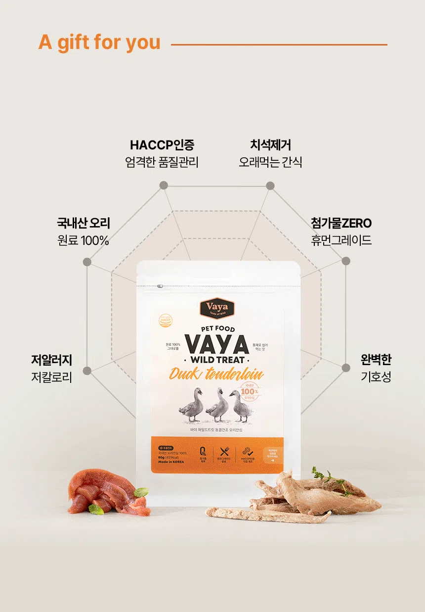 [NEW신상][무료배송] 바야 와일드트릿 동결건조 오리안심 80g 6번째