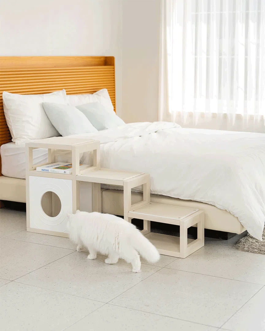 [NEW신상][무료배송] 큐빅스펫 먼치킨 노묘 낮은 캣타워 고양이계단 C+커버세트 6color+ 스크래쳐 3장포함 37번째