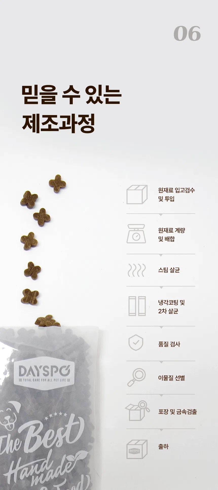 [무료배송] 데이스포 독 명품수제사료 자연식단 1kg 23번째