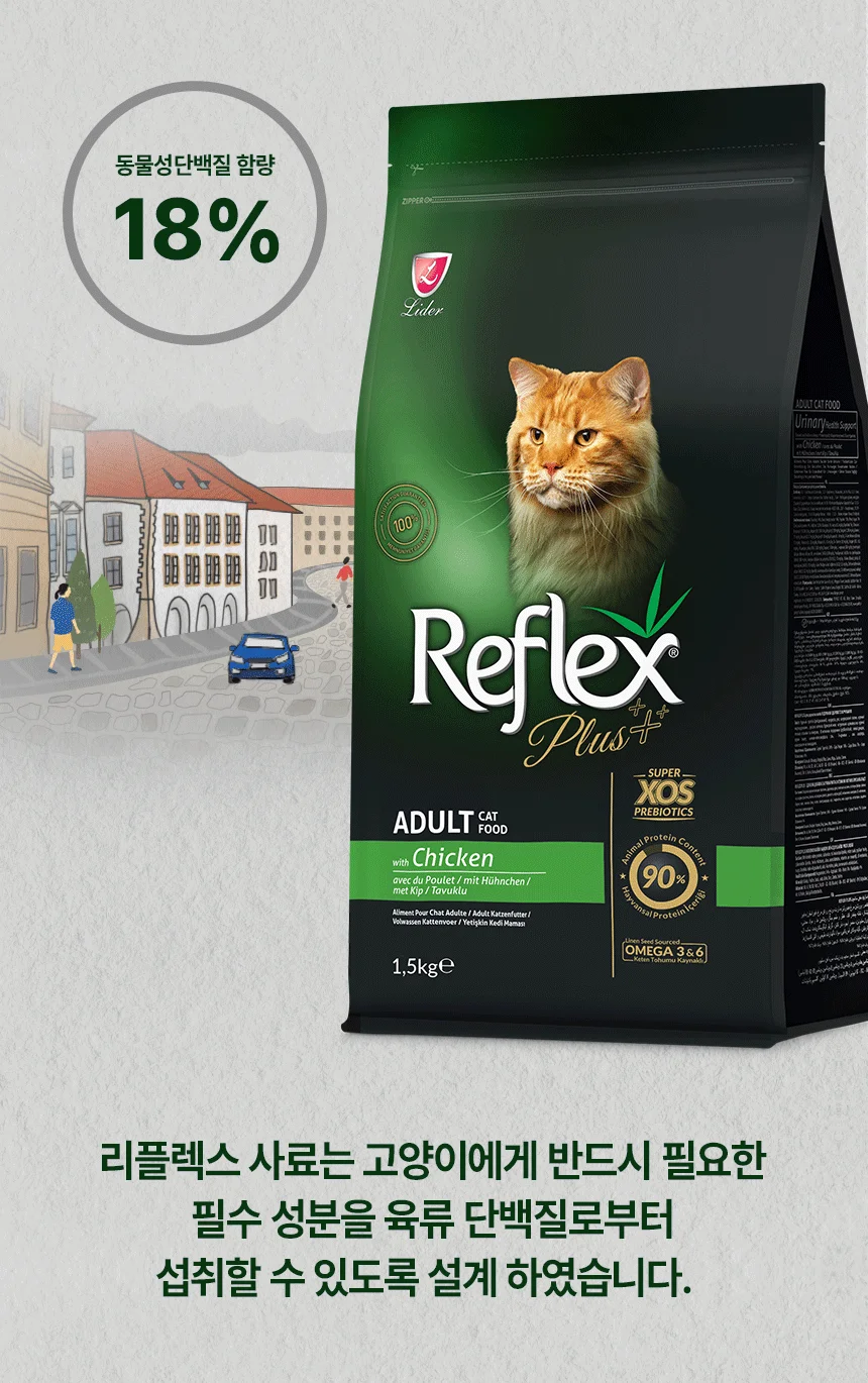 [무료배송] 리플렉스 플러스 캣 어덜트 치킨 3kg 10번째