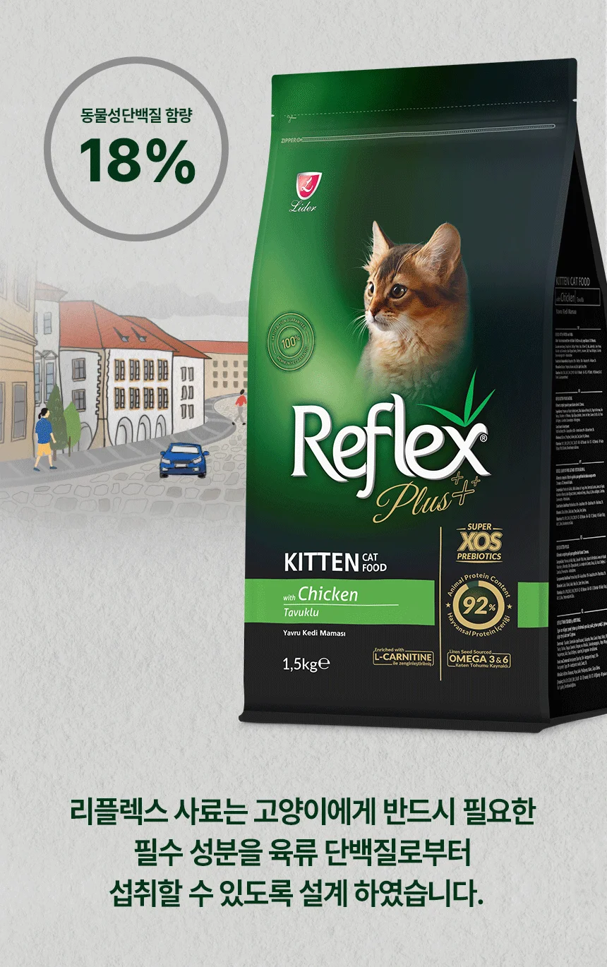 [무료배송] 리플렉스 플러스 캣 키튼 치킨 1.5kg 10번째