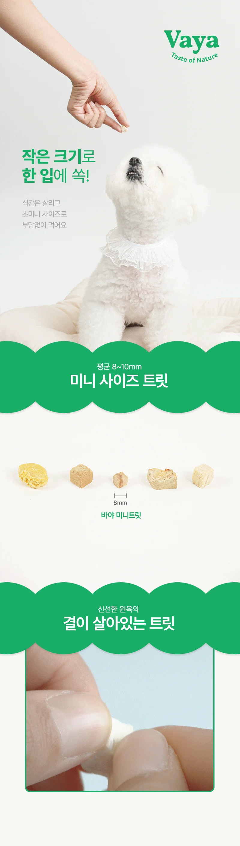 [무료배송] 바야 동결건조 삼색그릭요거트 트릿 70g 5번째