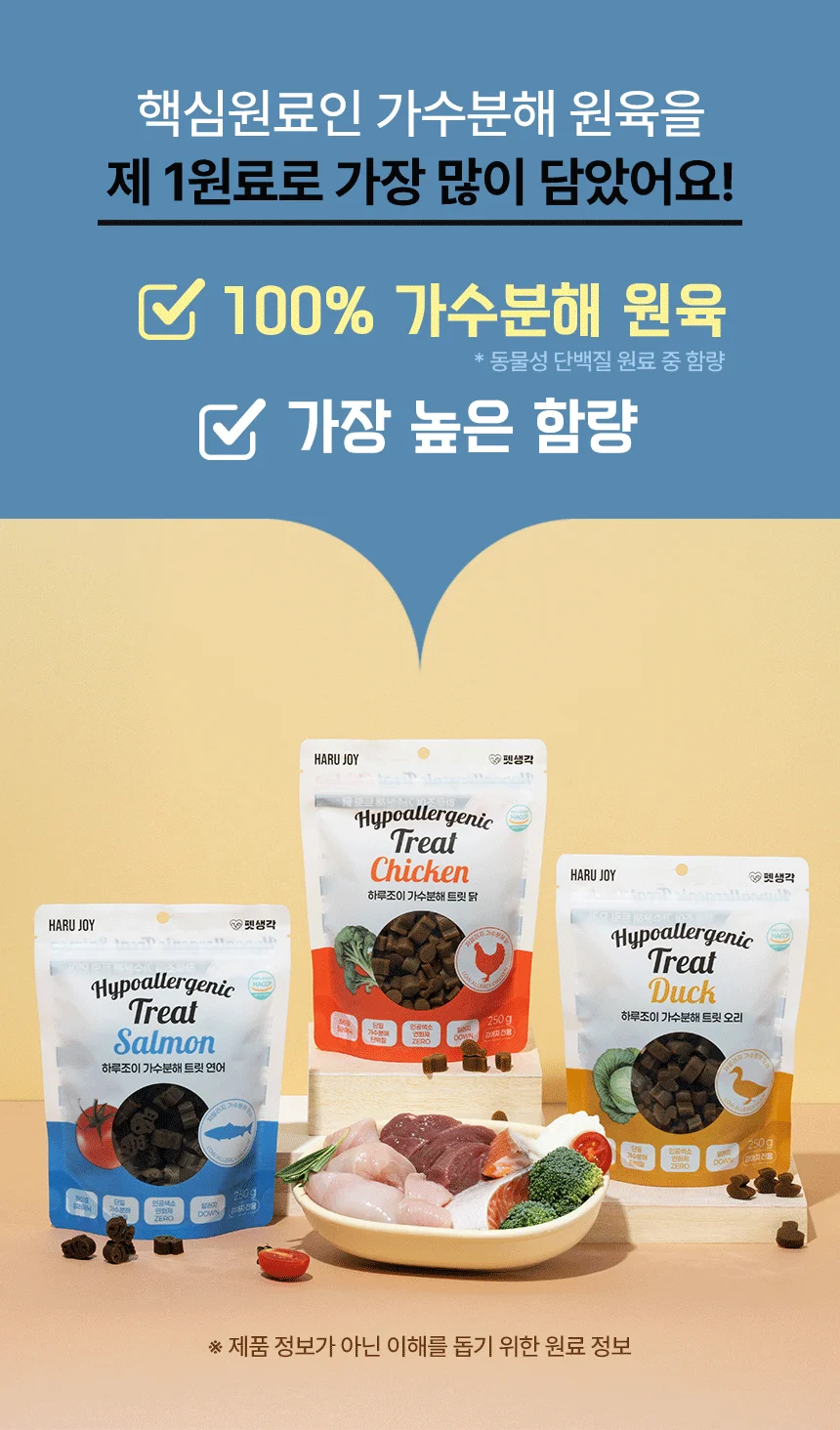 [NEW신상]펫생각 하루조이 가수분해 트릿 연어 250g 2번째