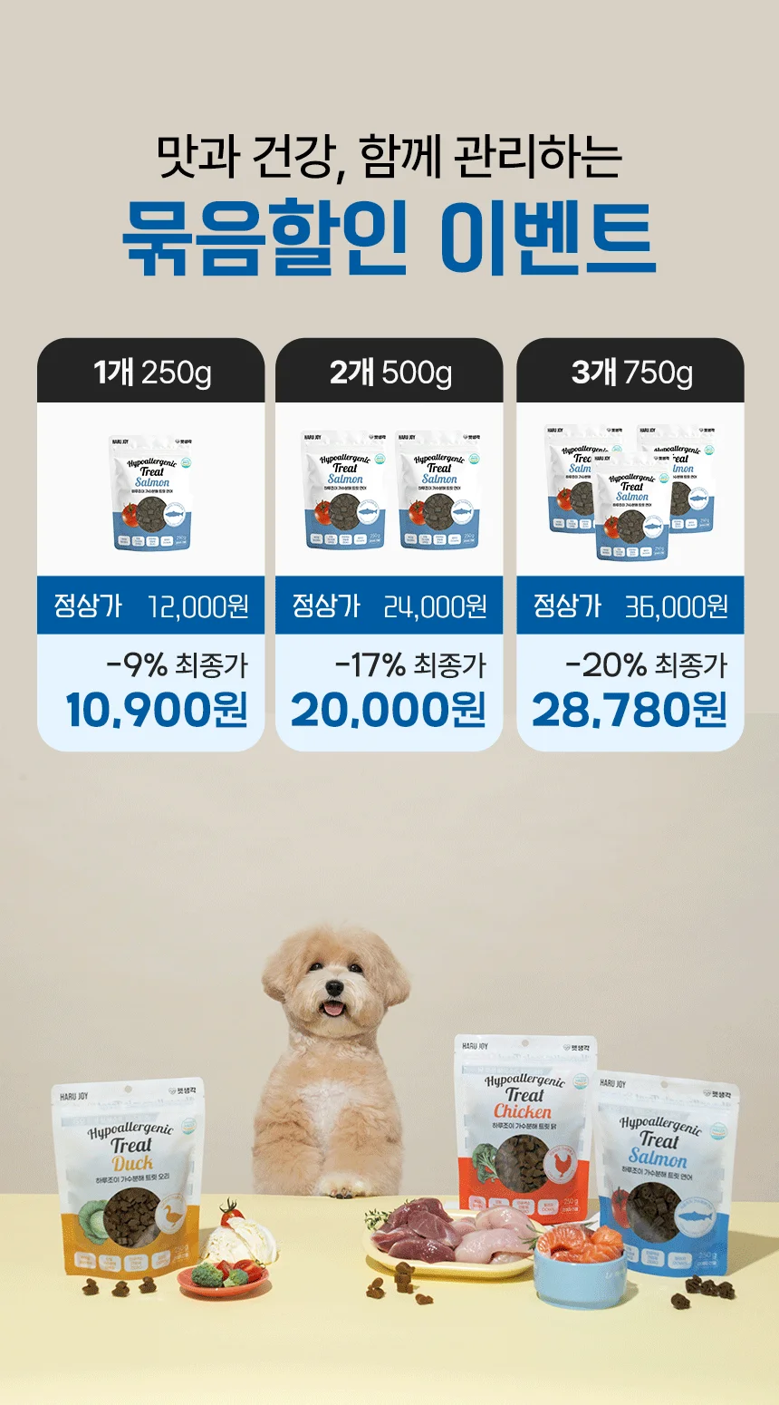 [NEW신상]펫생각 하루조이 가수분해 트릿 연어 250g 11번째