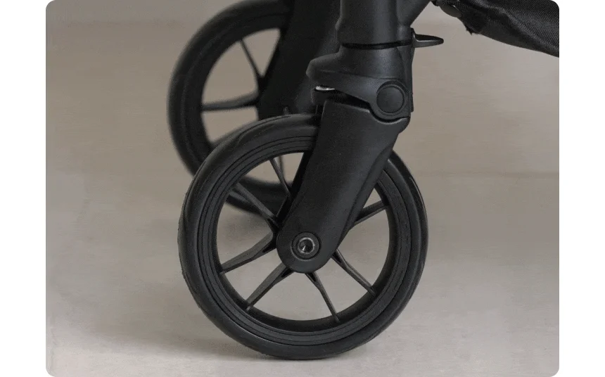 [무료배송] 리카리카 올데이 라이트 일체형 유모차 2세대 베이지/차콜블랙 15번째