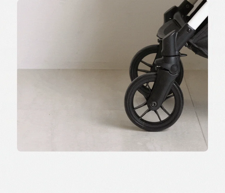 [무료배송] 리카리카 올데이 라이트 일체형 유모차 2세대 베이지/차콜블랙 17번째