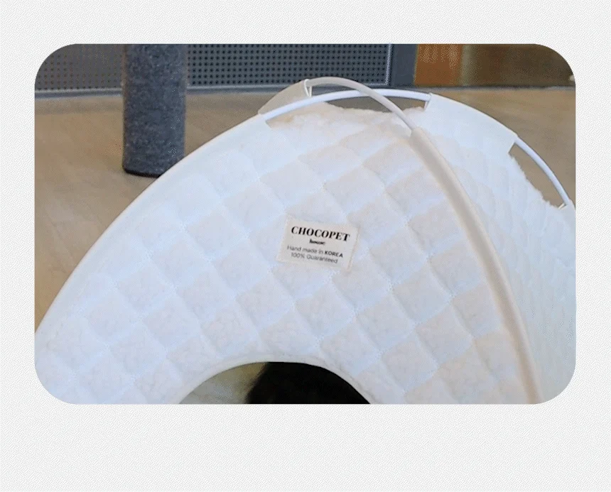 [무료배송] 초코펫하우스 고양이집 겨울 보온 온돌 숨숨집 6번째