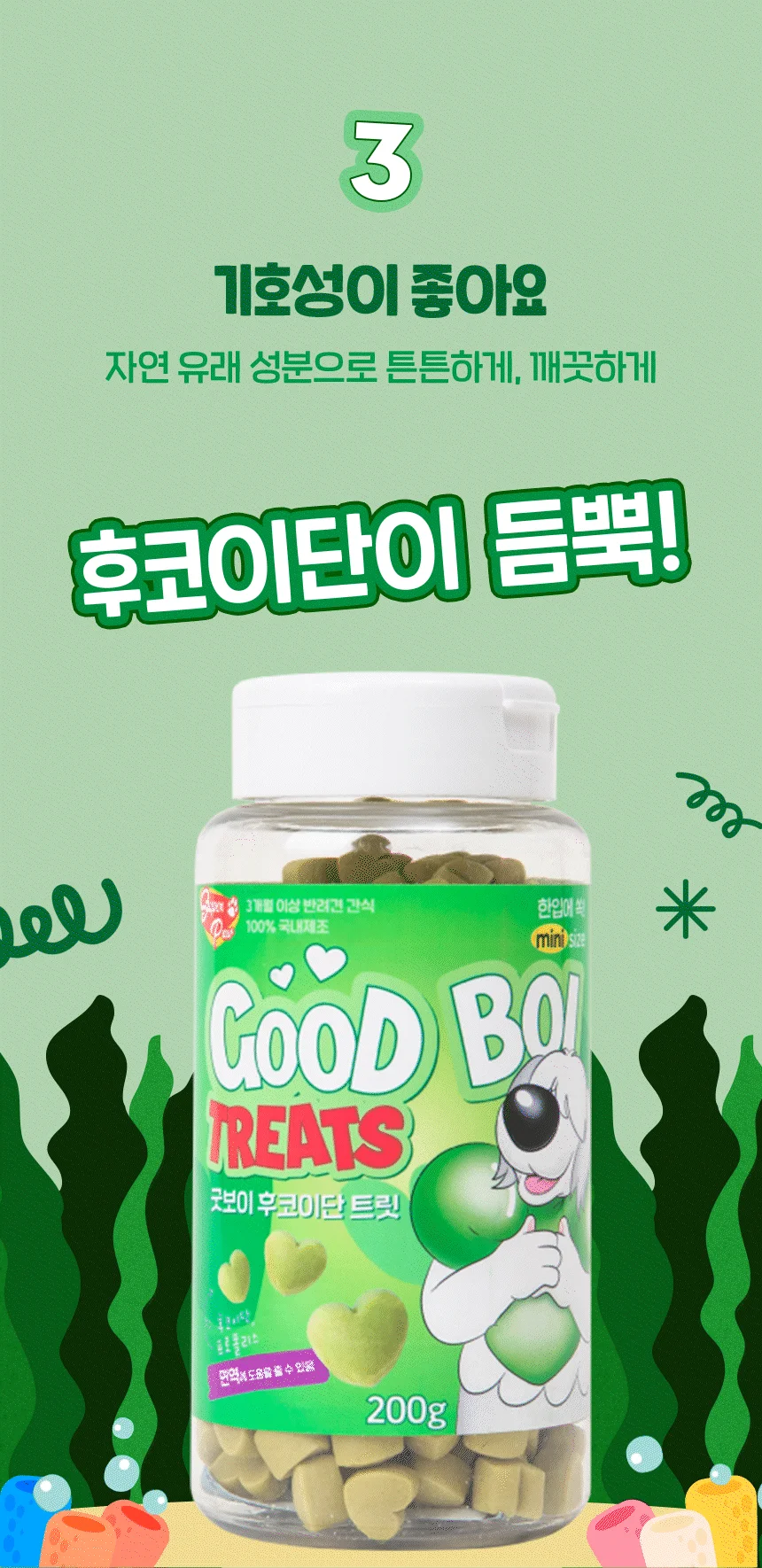 [무료배송] 슈퍼포우 굿보이트릿 후코이단 200g 12번째