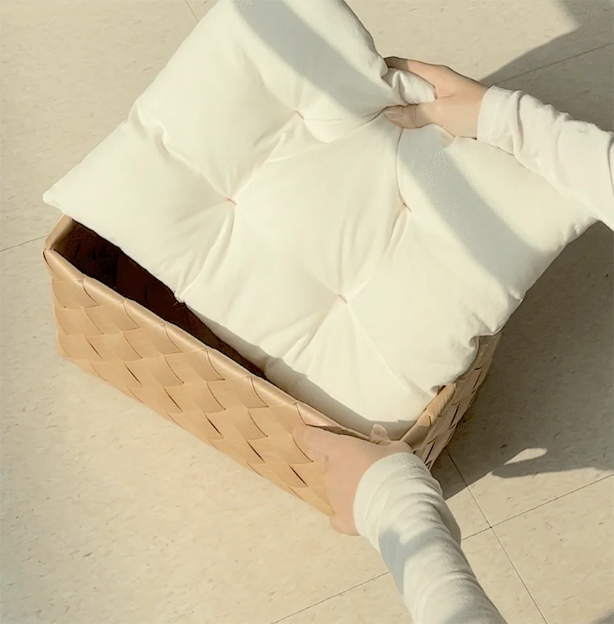 [NEW신상][무료배송] 큐빅스펫 워셔블 바스켓 숨숨집 2color 28번째