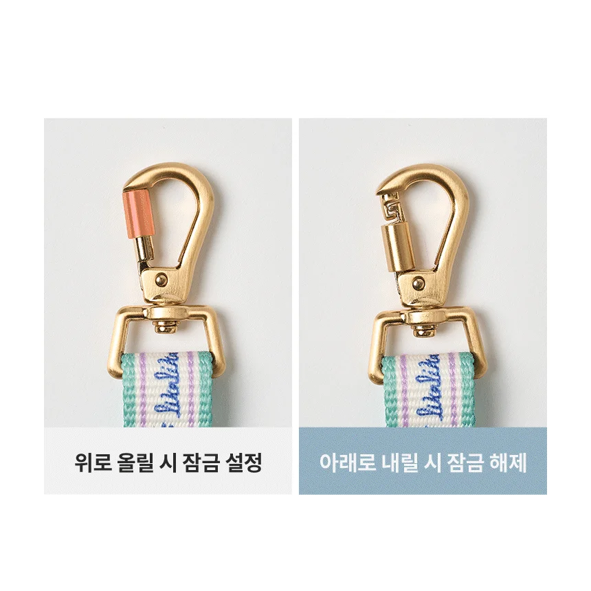 [무료배송] 리카리카 플레어 핸즈프리 리드줄 핑크/민트 4번째