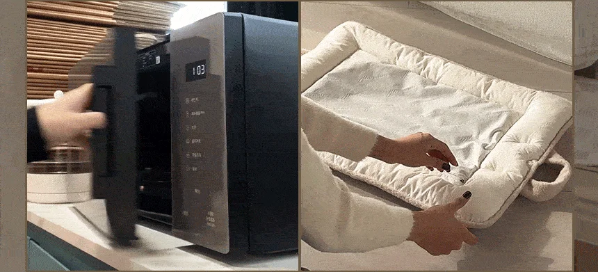 [무료배송] 펫츠앤미 핫팩 온열 매트 강아지 고양이 겨울방석 산책매트 32번째