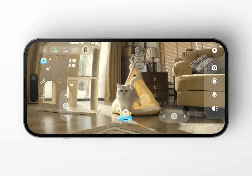 [NEW신상][무료배송] 에나봇 ROLAPETPAL 롤라펫팔 움직이면서 간식주는 펫캠 CCTV 로봇 14번째