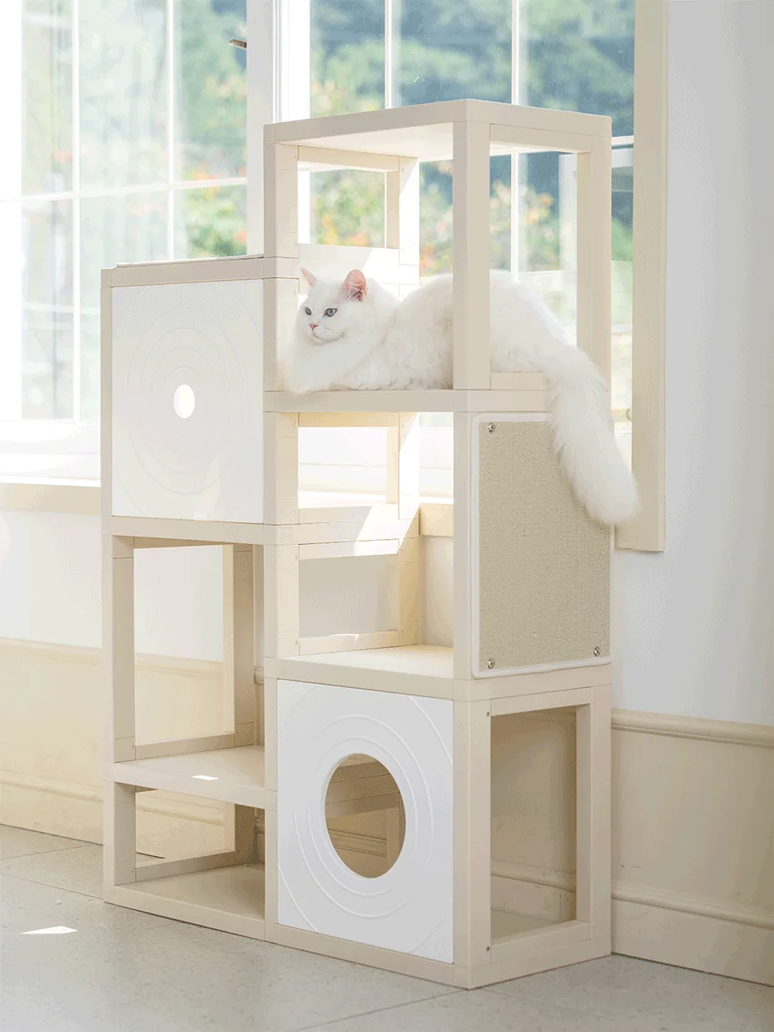 [NEW신상][무료배송] 큐빅스펫 고양이 먼치킨 낮은 타워 2X3+ 커버 세트 6color +스크래쳐1장 포함 28번째