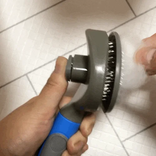 [NEW신상][무료배송] 행복한댕냥이 반려동물 원터치 브러쉬 슬리커빗 5번째