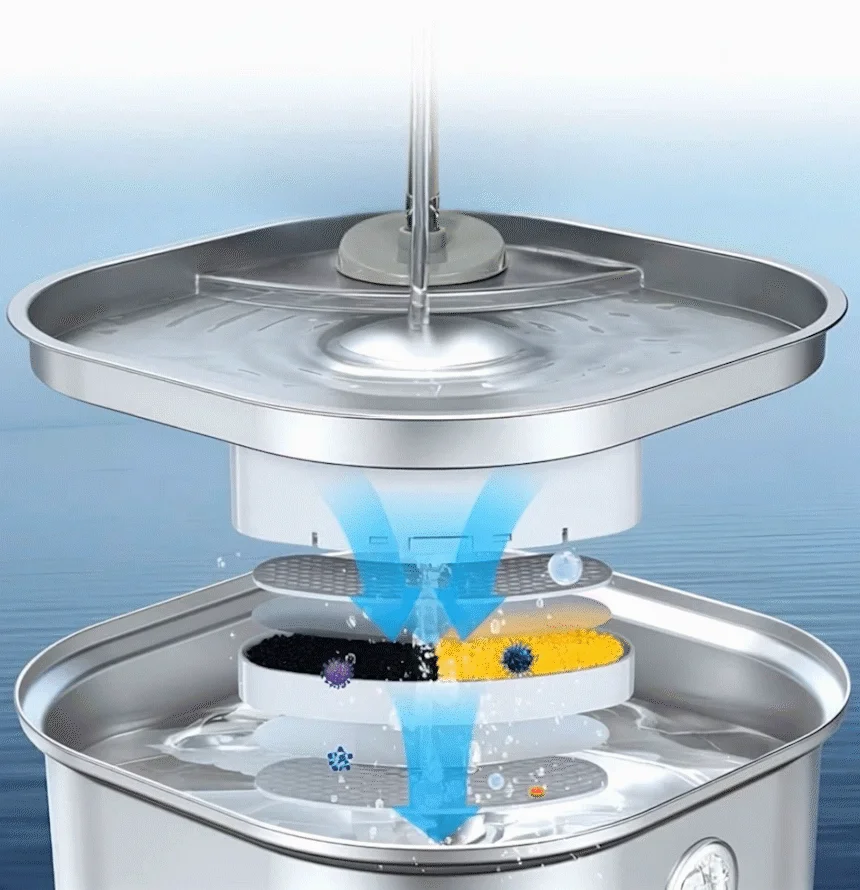 [NEW신상][무료배송] 잼피 반려동물 스테인리스 3리터 자동정수기 JP-WD101 9번째